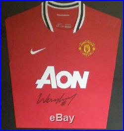 5 x Wayne Rooney Signed Manchester United Football Shirt Unframed AFTAL RD#175