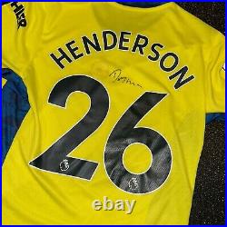 Adidas Manchester United Match Issue & Signed GK Poppy Shirt Henderson