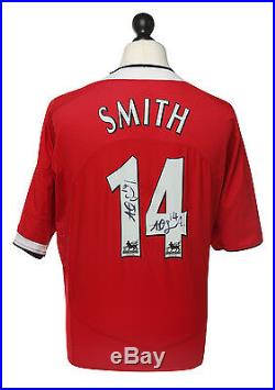 Alan Smith Signed Manchester United Shirt Memorabilia 04/06 #14 Jersey Autograph