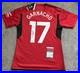 Alejandro Garnacho Hand Signed 23/24 Manchester United Football Shirt Beckett