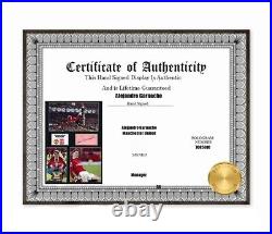 Alejandro Garnacho Manchester United 2024 Hand Signed Mounted/Framed A3 COA