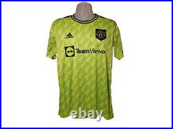 Alejandro Garnacho Manchester United Official Signed 22/23 Football Shirt Proof