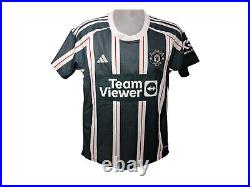 Alejandro Garnacho Manchester United Signed 23/24 Away Football Shirt CO