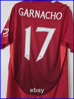 Alejandro Garnacho Manchester United Signed Shirt Alejandro Garnacho Manchester United Signed Shirt