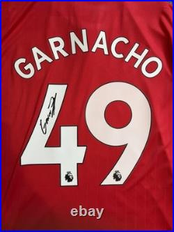 Alejandro Garnacho Manchester United Signed Shirt