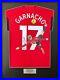 Alejandro Garnacho Painting on Framed Signed Manchester United Jersey