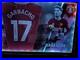 Alejandro Garnacho Signed Manchester United LED Framed Shirt Beckett With COA