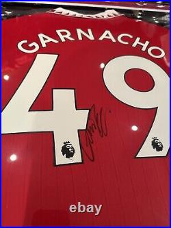 Alejandro Garnacho signed Manchester United shirt