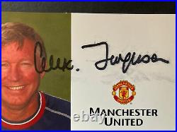 Alex Ferguson Signed Manchester United Club Card 1998-1999 Man Utd Original