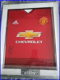 Alexis Sanchez of Manchester United Signed Shirt Autographed Jersey Framed