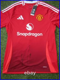 Amad Diallo Hand Signed Manchester United 2024-2025 Football Shirt Autograph