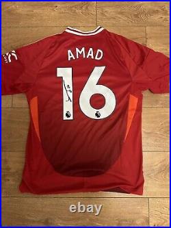 Amad Diallo Signed Manchester United Shirt Autograph