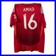 Amad Diallo signed shirt AFTAL EXACT PHOTO PROOF JERSEY MANCHESTER UNITED UTD
