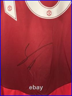 Amad Diallo signed shirt AFTAL EXACT PHOTO PROOF JERSEY MANCHESTER UNITED UTD