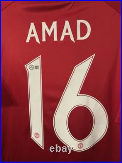 Amad Diallo signed shirt AFTAL EXACT PHOTO PROOF JERSEY MANCHESTER UNITED UTD