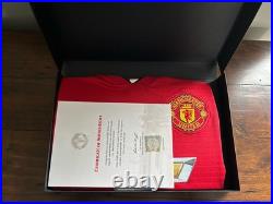 Ander Herrera Signed Manchester United Home Shirt In Original Box, Certificate Ander Herrera Signed Manchester United Home Shirt In Original Box, Certificate