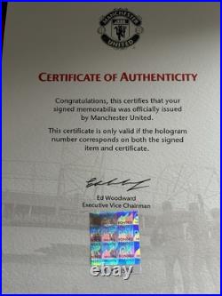 Ander Herrera Signed Manchester United Home Shirt In Original Box, Certificate Ander Herrera Signed Manchester United Home Shirt In Original Box, Certificate