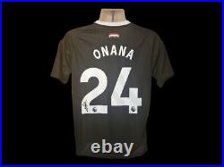 Andre Onana Manchester United Signed 24/25 Third Football Shirt COA Proof