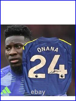 Andre Onana Signed Manchester United Goalkeeper 24/25 Shirt with proof & coa