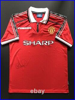 Andy Cole Signed 98 99 Manchester United Shirt