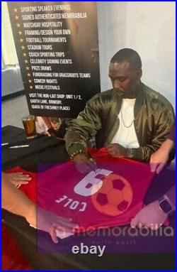 Andy Cole Signed Manchester United 99 CL Shirt With COA & Photo Proof