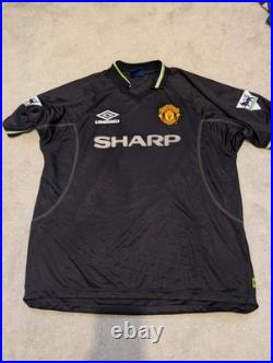 Andy Cole Signed Manchester United Shirt Printed Autograph