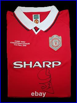 Andy Cole signed Manchester United 1999 Champions League Final Shirt RRP £199