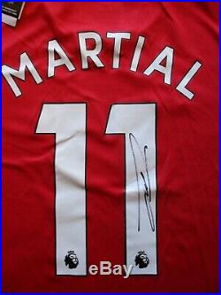 Anthony Martial Manchester United Signed Home 2019/20 Shirt Jersey Photo Proof