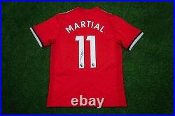 Anthony Martial Signed MANCHESTER UNITED Shirt AFTAL COA (A)