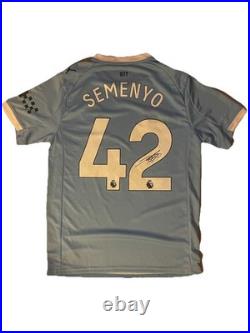 Antoine Semenyo Signed 25/26 Manchester City Shirt with EXACT PHOTO PROOF & COA