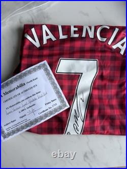 Antonio Valencia Manchester United Signed Shirt