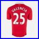 Antonio Valencia Signed Manchester United Shirt 2010-11 Home 25