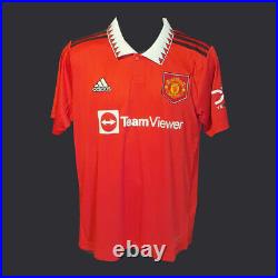 Antony Signed 22/23 Manchester United Football Shirt Photo Proof COA
