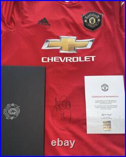 Ashley Young Signed Manchester United Shirt With Official Club Hologram COA