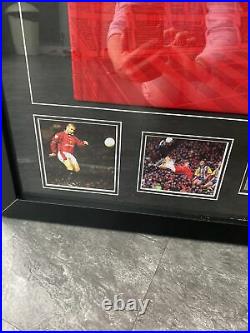 Authentic Eric cantona framed and signed Manchester United Shirt 1996 F A cup