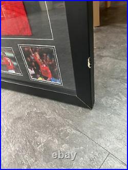 Authentic Eric cantona framed and signed Manchester United Shirt 1996 F A cup