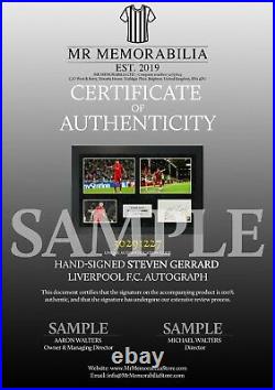Authentic Hand-signed Cristiano Ronaldo Manchester A4 Single Photo Frame With COA