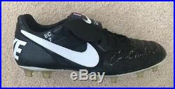 Authentic Signed Eric Cantona Nike Tiempo Boots Manchester United with COA