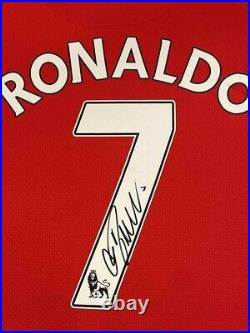 Authentically Signed Cristiano Ronaldo Signed Shirt 2008 Manchester United