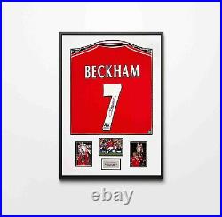 Authentically Signed David Beckham Shirt Manchester United Framed Shirt