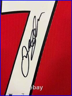 Authentically Signed David Beckham Shirt Manchester United Framed Shirt