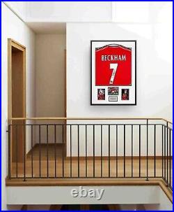 Authentically Signed David Beckham Shirt Manchester United Framed Shirt