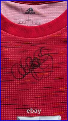 Authenticated Manchester United 20/21 Shirt Signed By 4 inc. Bryan Robson COA Authenticated Manchester United 20/21 Shirt Signed By 4 inc. Bryan Robson COA