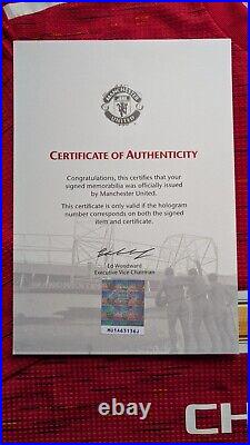 Authenticated Manchester United 20/21 Shirt Signed By 4 inc. Bryan Robson COA Authenticated Manchester United 20/21 Shirt Signed By 4 inc. Bryan Robson COA