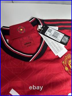 Authenticated Manchester United Season 23 Shirt Signed By Utd Legends