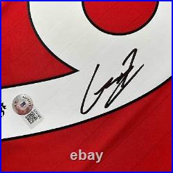 Autographed/Signed Alejandro Garnacho Manchester United Red Jersey Beckett COA