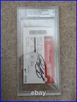 BGS Ryan Giggs Last Manchester United Game Hull 2014 Signed Auto Ticket BGS Ryan Giggs Last Manchester United Game Hull 2014 Signed Auto Ticket