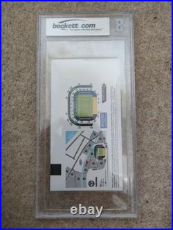 BGS Ryan Giggs Last Manchester United Game Hull 2014 Signed Auto Ticket BGS Ryan Giggs Last Manchester United Game Hull 2014 Signed Auto Ticket
