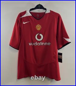 BNWT Manchester United Signed Home Football Shirt 2004/06 Adults XXL Nike E382