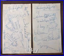 BUSBY BABES 22 x MANCHESTER UNITED PLAYERS inc MUNICH VICTIMS SIGNED PAGES